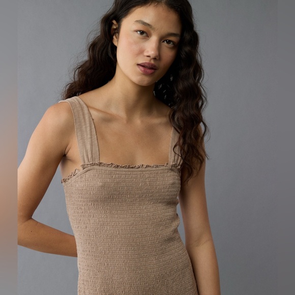 AE•Sunchaser Knit Smocked Drop Waist Mini Dress•Size xxs•NWOT - Picture 5 of 5